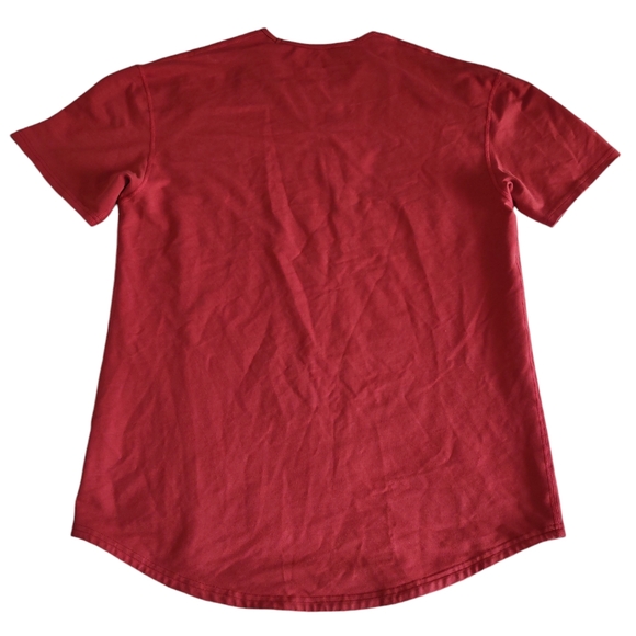 BYLT XL Drop Cut Short Sleeve Lux Red T-Shirt - Picture 2 of 14